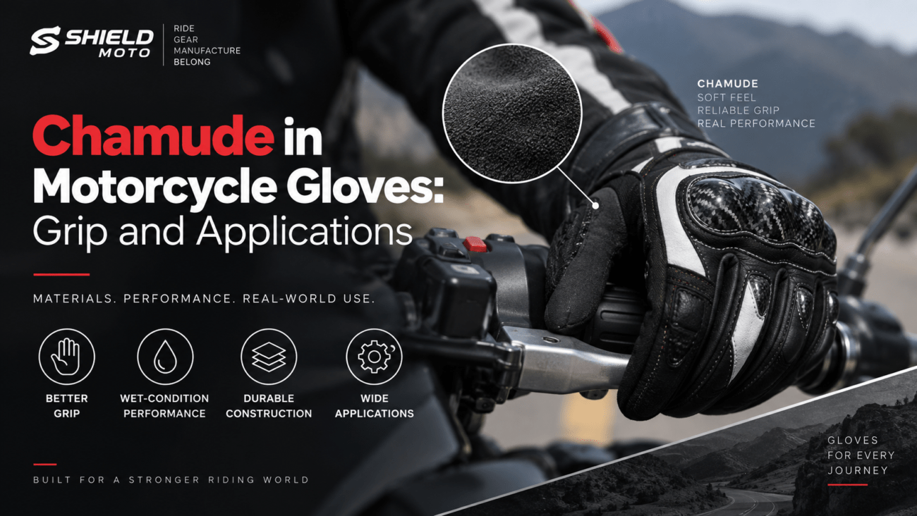 Chamude in Motorcycle Gloves Grip and Applications