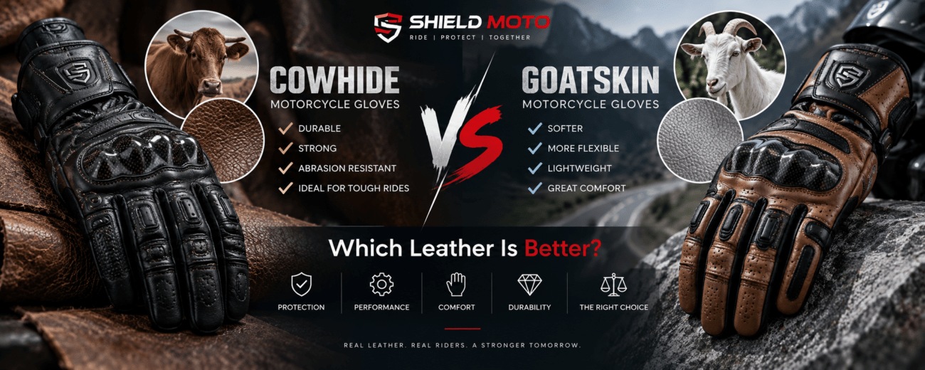 Cowhide vs Goatskin Motorcycle Gloves Which Leather Is Better