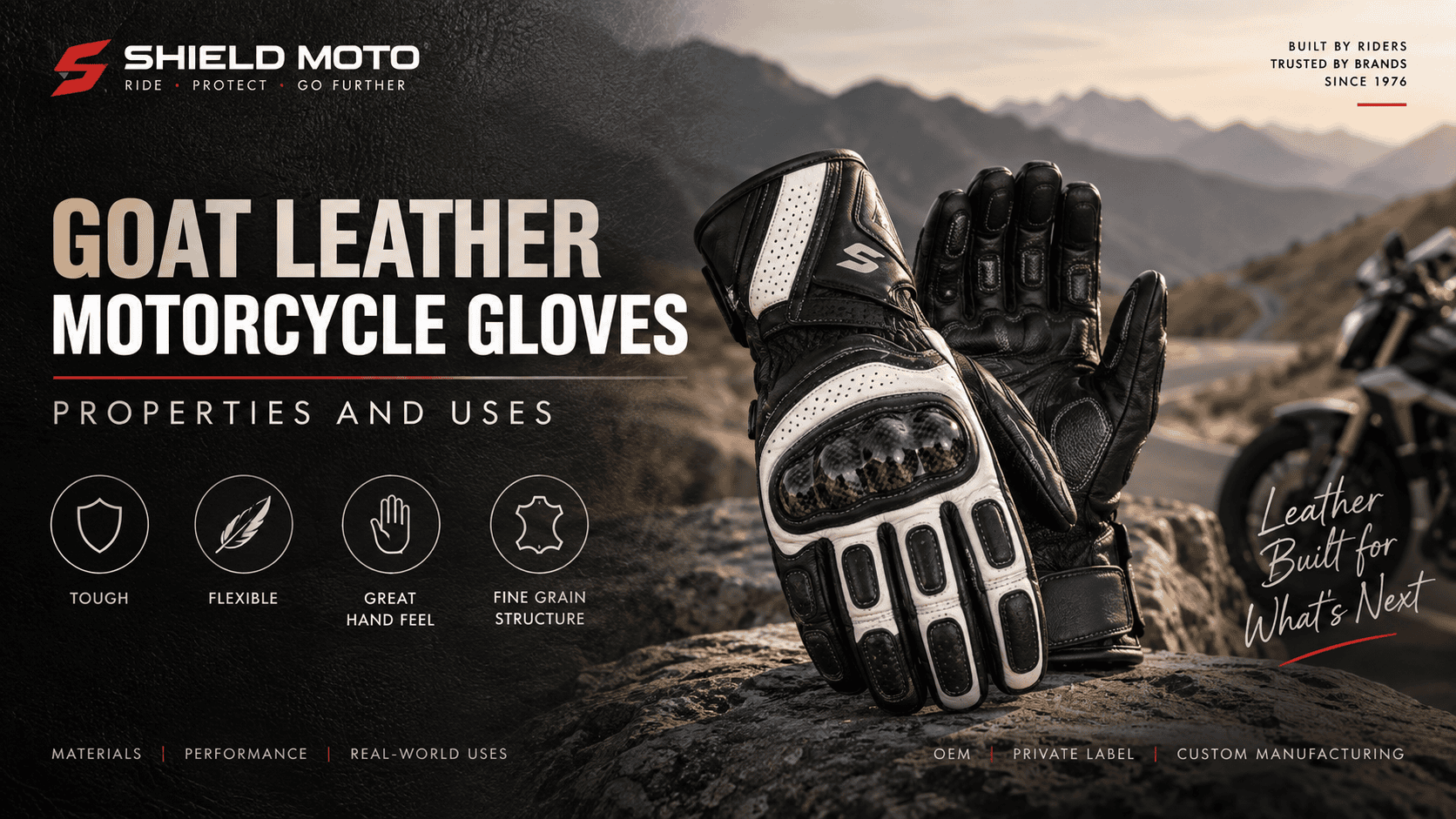 Goat Leather Motorcycle Gloves: Properties and Uses