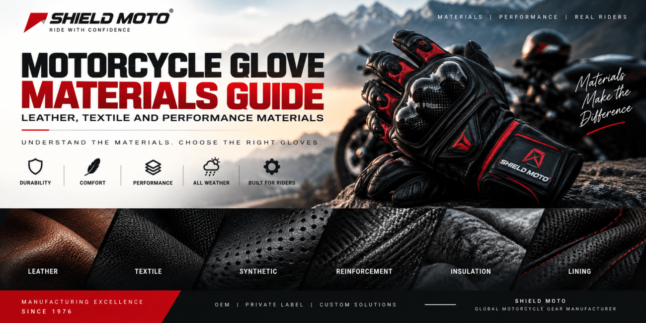 Motorcycle Glove Materials Guide Leather, Textile and Performance Materials