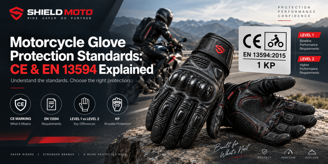Motorcycle Glove Protection Standards CE and EN 13594 Explained