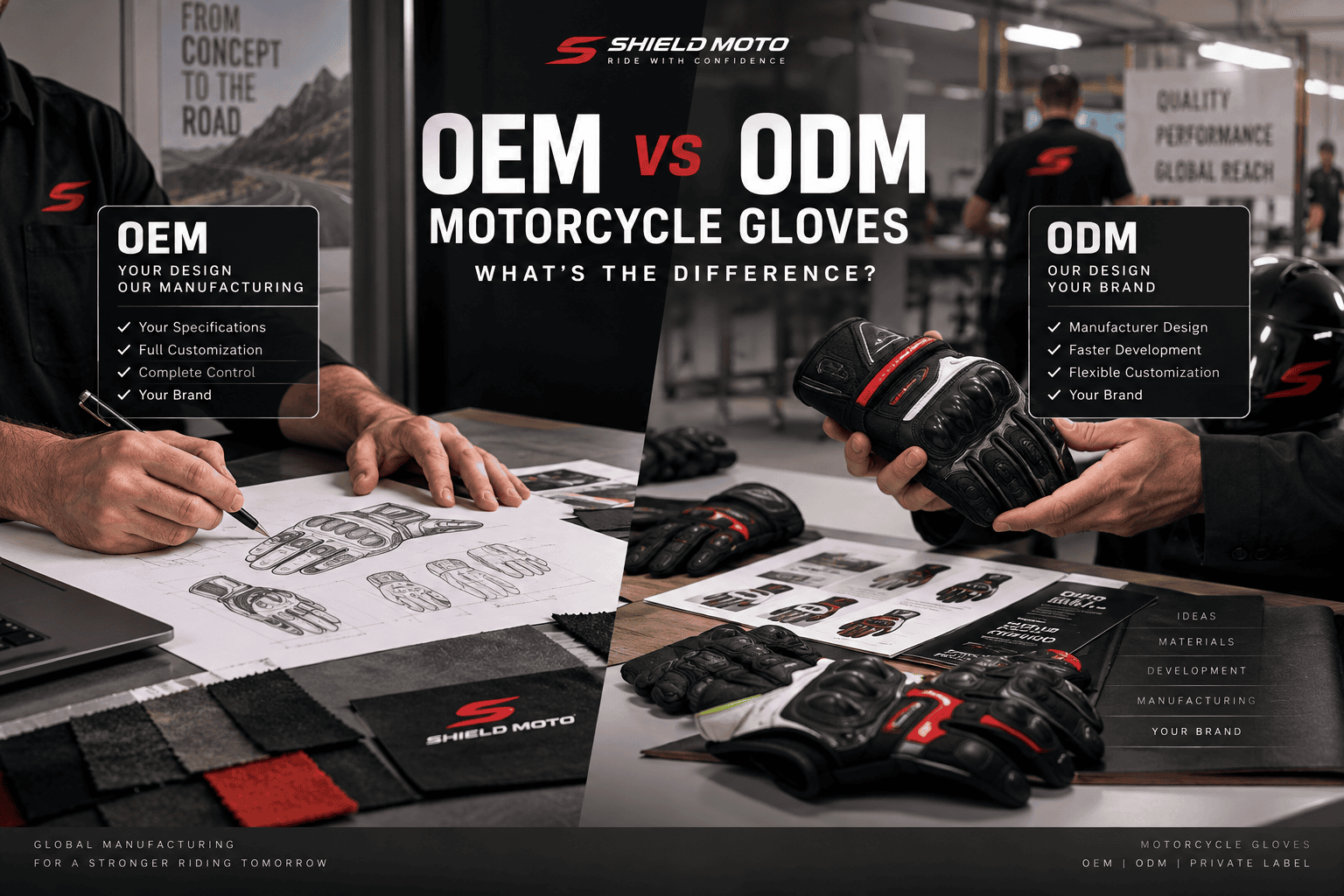 OEM vs ODM Motorcycle Gloves What’s the Difference