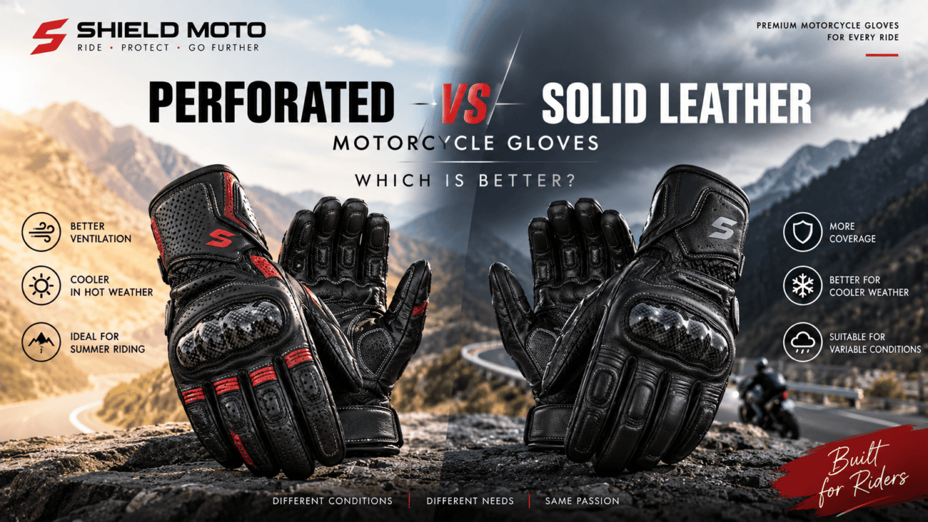 Perforated vs Solid Leather Motorcycle Gloves Which Is Better