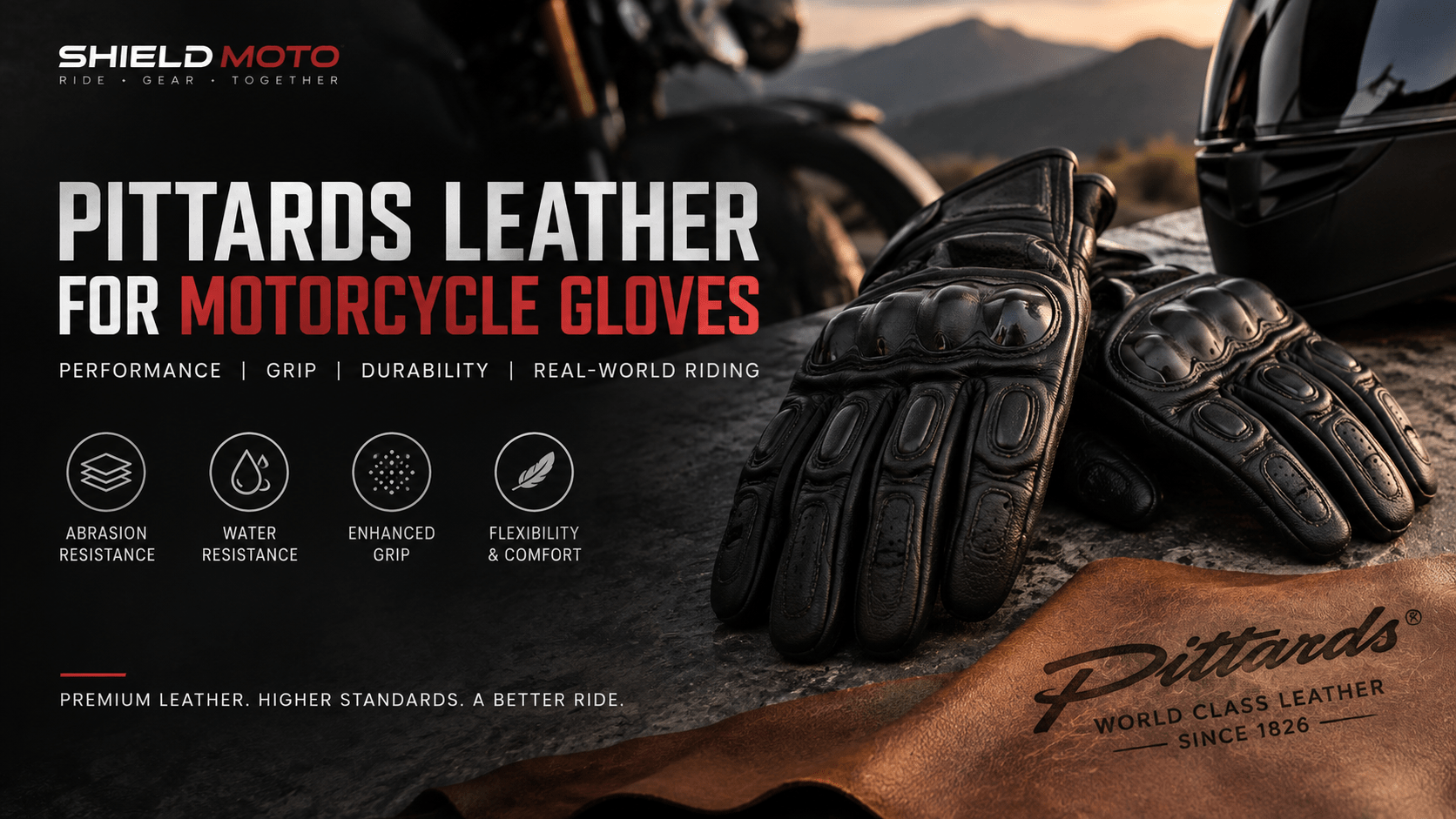 Pittards Leather for Motorcycle Gloves Performance, Grip, and Applications